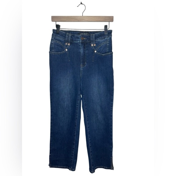 Judy Blue High Rise Straight Leg Cropped Jeans Size 27 - Picture 4 of 13